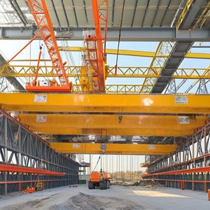 Cầu trục dầm đôi công nghiệp với hệ thống động cơ và hoạt động tiếng ồn thấp cho xưởng sản xuất và nâng kho - Product Image 1