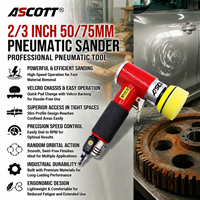Lijadora Orbital Neumática Personalizada OEM de 15000 RPM, Pulidora Rotativa de Aire para Lijado y Pulido, Lijadora Angular de 2/3" con Velcro