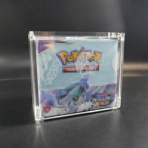 Wholesale Uv protection Acrylic Pokemoned Booster <b>Box</b> Display case <b>with</b> Magnetic <b>Lid</b> - Product Image 6