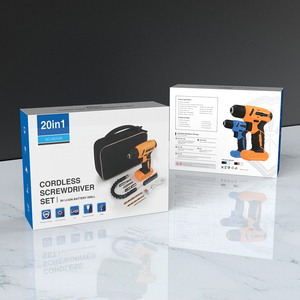 Set di 20 Pezzi: <span class=keywords><strong>Trapano</strong></span> <span class=keywords><strong>Avvitatore</strong></span> a Impatto/<span class=keywords><strong>Trapano</strong></span> Elettrico Ricaricabile Multifunzione con Batteria 8V - Product Image 6