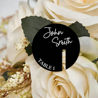 Decoraciones de Acrílico Personalizadas para Cócteles con Nombre y Fecha, Cortadas con Láser, para Cumpleaños, Aniversarios y Despedidas de Soltera