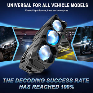 Bombilla de Luz LED Xenplus GM01 200W Súper Brillante para Coches y Motocicletas, Sistema de Luz de 2 Colores Blanco y Amarillo 3000K 6000K, Focos IP68 - Product Image 3