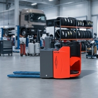 Transpalette Électrique EVERLIFT HELI CBD25-491 avec Plateforme pour Conducteur, Capacité 2 à 3 Tonnes, Batterie Plomb-Acide Haute Vitesse, Certifié CE pour Entrepôt