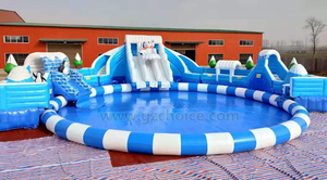 Công Viên Nước Khổng Lồ Cho Trẻ Em Và Người Lớn <span class=keywords><strong>Inflatable</strong></span> Splash <span class=keywords><strong>Pool</strong></span> <span class=keywords><strong>Inflatable</strong></span> Ngoài Trời Nhảy Nước Hồ Bơi Trượt - Product Image 2