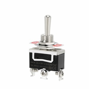 Interruptor de Palanca CNTD Changde C513B C5R13B 15A, Tres Pines, Tres Posiciones, Autobloqueante con Función de Reinicio - Product Image 3