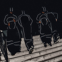 Ensemble de jogging personnalisé de haute qualité pour homme, survêtement avec bandes réfléchissantes, veste coupe-vent en nylon, survêtement à capuche zippé pour homme