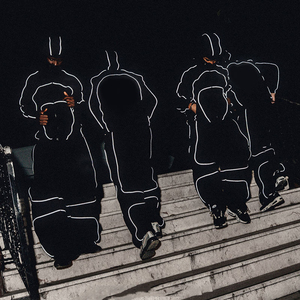 Custom Jogger Set High Quality <strong>Men's</strong> Tracksuit Reflective Strips Nylon <strong>Windbreaker</strong> <strong>Jacket</strong> Suit Zipper Hooded Tracksuit For <strong>Men</strong> - Product Image 2