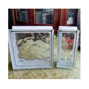 Blocs de verre creux pour bâtiment, bonne visibilité et transmission de la lumière, blocs de verre décoratifs transparents, briques - Product Image 1