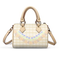 Sac à main pour femme tendance, mini sac à main en cuir de luxe, imprimé hawaïen, fermeture éclair imperméable, impression personnalisée