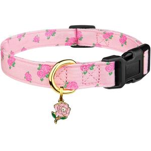 Großhandel Valentinstag Neujahrs geschenk Gold Metall Zubehör Niedliches Design Schnell verschluss Hund Katzen halsband Mit Anhänger Dekoration - Product Image 6