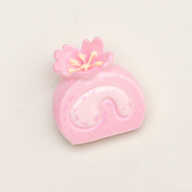 Gâteau aux fleurs roses - Rouleau aux œufs