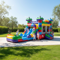 Nouveau design de château gonflable pour enfants et adultes, combo de trampoline gonflable en PVC avec toboggan pour fête