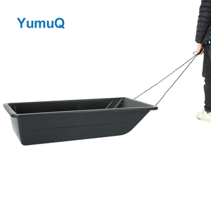 YumuQ remorque de luge sur glace en plastique traîneau de pêche sur glace luge de neige pour traîneaux de <span class=keywords><strong>Camping</strong></span> d'hiver - Product Image 1