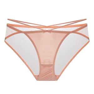 Avrupa amerikan tarzı lüks kadın Bikini sedefli buz ipek düşük bel dantel iç çamaşırı nefes naylon seksi tatlı japon - Product Image 3