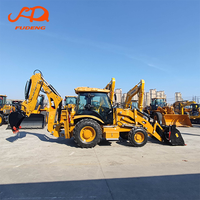 Chargeuse-pelleteuse CAT 428F d'occasion en bon état, 4x4, machine de construction multifonctionnelle, à vendre