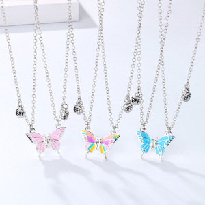 Collar de mariposa BFF magnético, conjunto de collar de amigos, regalos de joyería, <span class=keywords><strong>2022</strong></span> - Product Image 1