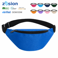 Sac banane personnalisé avec logo sur mesure, vente en gros, sac de taille en polyester, fabricant OEM, directement de l'usine