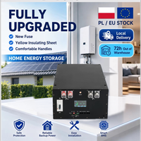 Boîtier de batterie empilable 48V 20kWh vide avec affichage LCD BMS, stock UE, pour système de stockage d'énergie industriel.
