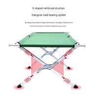 Lit de camping pliable portable en alliage d'aluminium, lit simple élargi et épaissi pour la randonnée en extérieur et les situations d'urgence