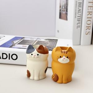 Organizador de Escritorio Multifuncional de Resina para Oficina en Casa, Decoración de Escritorio, Porta Cepillos de Dientes con Porta Lápices - Product Image 3