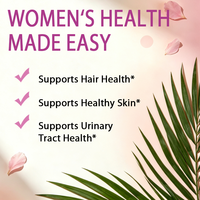 Capsules de Palmier Nain (Saw Palmetto) OEM/ODM les plus vendues pour Femmes avec Bitoin, Soutien à la Santé Féminine pour les Cheveux, la Peau, les Ongles et les Voies Urinaires