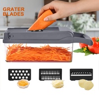 Toallwin Fruit Groente Tool Handmatige Handblender Spiralisator Shredder Groentesnijder Hakselrasp Mandoline Groentesnijder