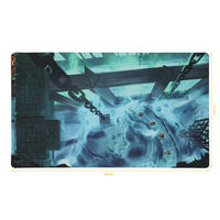 Tapis de souris en caoutchouc personnalisé avec impression par transfert thermique en couleur pleine, 14"x24" ou tapis de jeu RGB antidérapant personnalisé
