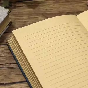 Cuaderno Personalizado Estilo Europeo A5, Diseño de Líneas Horizontales Antiguas, Diario Retro Súper Grueso, Tapa Dura, Papelería para Estudiantes - Product Image 5