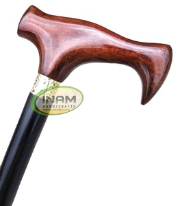 Bastón de madera de diseño hecho a mano para caminar, bastón de madera con mango de madera - Product Image 3