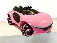 Voiture à pédales pour enfants de 2 à 4 ans et de 5 à 7 ans, fabrication directe d'usine, quatre roues, en plastique, avec lumières cool, batterie 12V4.5ah