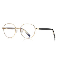 Gafas de moda para mujer con montura metálica 3182 para lentes ópticas, diseño de lujo, venta al por mayor de fábrica, alta calidad, con filtro de luz azul.