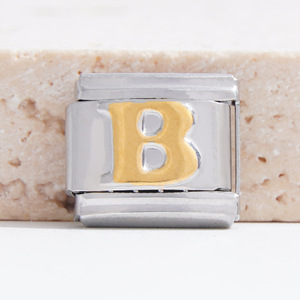 Italian Modular Stainless Steel Bracelet 26 Letter Alphabet Charms DIY Unisex Jewelry Gift Accessory - Product Image 4