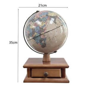 Globo Terráqueo Retro <span class=keywords><strong>de</strong></span> Escritorio <span class=keywords><strong>de</strong></span> 8 Pulgadas con Base <span class=keywords><strong>de</strong></span> Madera/Metal/Papel, <span class=keywords><strong>Mapa</strong></span> Vintage <span class=keywords><strong>de</strong></span> Alta Definición, Rotación <span class=keywords><strong>de</strong></span> 360°, Regalo Geográfico para Estudiantes - Product Image 2