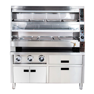 <span class=keywords><strong>Restaurante</strong></span>/equipo de cocina el escaparate de mesa de trabajo de acero inoxidable <span class=keywords><strong>centro</strong></span> de la isla de la máquina - Product Image 3