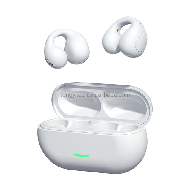 Wireless Bone Conduction Earbuds LED Air Conduction Headphones for Sports Running Driving Includes Microphone Charging Case