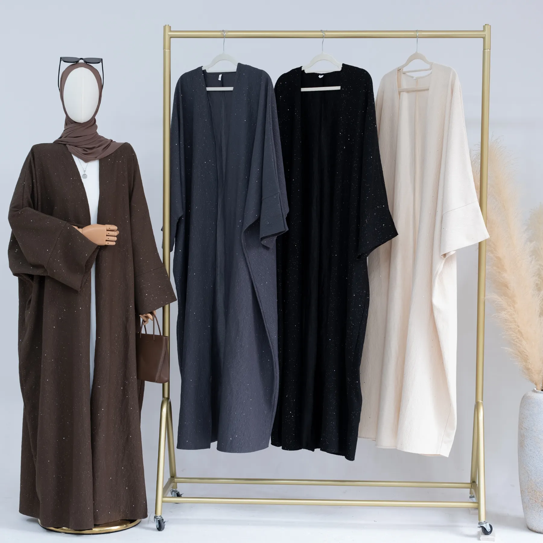 2023 Loriya новый осенне-зимний Dubai Abaya дизайн Исламская одежда толстый кардиган из полиэстера Abayas женский Мусульманский Абая Дубай