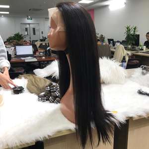 Haute Qualité HD Frontal Lace Perruque Naturelle Droite 100% Cheveux Humains Naturels Pour Les Femmes Noires De Cheveux Humains Vietnamiens - Product Image 4