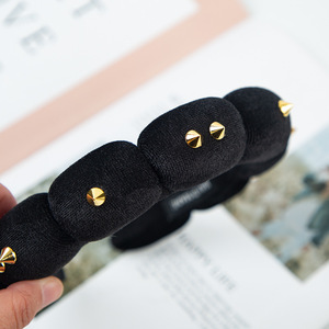 Diadema con Forma de Nube, Tela Rosa, Hecha a Mano, para Uso Diario de Mujeres, Verano 2024 - Product Image 3