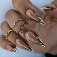Distributeurs en gros de fournitures pour ongles, ongles press-on brillants, fournitures pour nail art avec strass