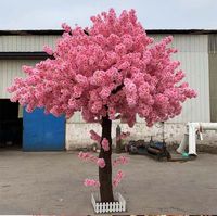 Maßgefertigter Künstlicher Kirschblütenbaum aus Kunststoff / Großer Weiß-Rosa Künstlicher Kirschbaum für Hochzeitsdekorationen
