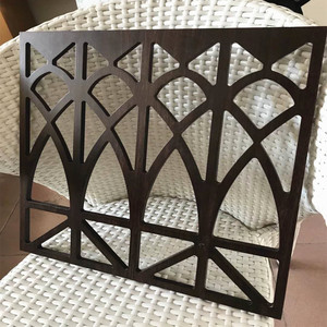 Plaque décorative en aluminium avec motif géométrique pour application sur façade de bâtiment - Product Image 2