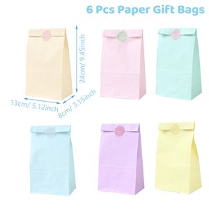Juego <span class=keywords><strong>de</strong></span> 6 bolsas <span class=keywords><strong>de</strong></span> regalo <span class=keywords><strong>de</strong></span> papel vibrantes con pegatinas, que miden 24*13*8cm para el Día <span class=keywords><strong>de</strong></span> San Valentín Navidad <span class=keywords><strong>Matrimonio</strong></span> Baby Shower - Product Image 5