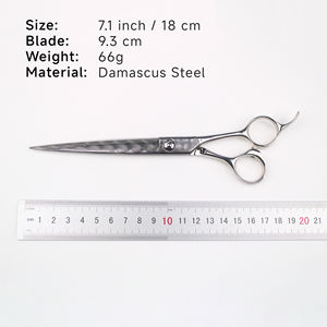 Tijeras de Peluquería Profesionales de Acero de Damasco Real de 7 Pulgadas, VG10, Tijeras para Cortar Cabello, Logotipo Personalizado, Equipo de Salón - Product Image 4
