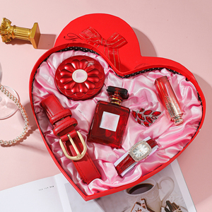 Coffret Cadeau de Luxe IStapromo 6 Pièces pour Femme : Montre <span class=keywords><strong>à</strong></span> Quartz, Ceinture, Parfum, Crème BB, <span class=keywords><strong>Rouge</strong></span> <span class=keywords><strong>à</strong></span> Lèvres et Broche - Product Image 5