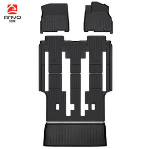 Tapetes 3D de TPE para Piso y Maletero para <span class=keywords><strong>Kia</strong></span> <span class=keywords><strong>Carnival</strong></span> de 8 Asientos RHD 2022-2023, Alfombrilla para Coche con Volante a la Derecha - Product Image 1