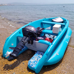 Balsa inflable de PVC OEM más vendida, diseño de punto de caída duradero, catamarán de pesca rígido, <span class=keywords><strong>kayak</strong></span>, barco para pescar - Product Image 1
