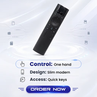 Télécommande BLE 2.4G noire à 18 boutons, prix de gros, avec piles AAA, portée de 10 m, pour Smart TV, Android Box, projecteur