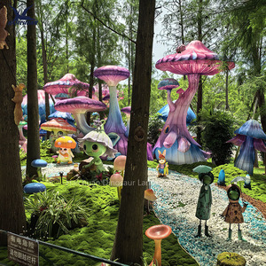 2025 Lễ Hội Tổ Chức Sự Kiện Trang Trí Lớn Khổng Lồ Ngoài Trời Không Thấm Nước 3D Nấm Đèn Lồng Cho Công Viên Và Vườn Cho Giáng Sinh Bên - Product Image 3