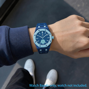 Vente en gros Boîtier biocéramique avec 18cm 32cm 42cm bracelet cuir de veau pour <span class=keywords><strong>Swatch</strong></span> AP Royal Pop Set luxe - Product Image 6