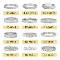Bague pour femme en moissanite, bague en argent S925, 1ct 2ct D VVS1, pierre en vrac, bague de fiançailles